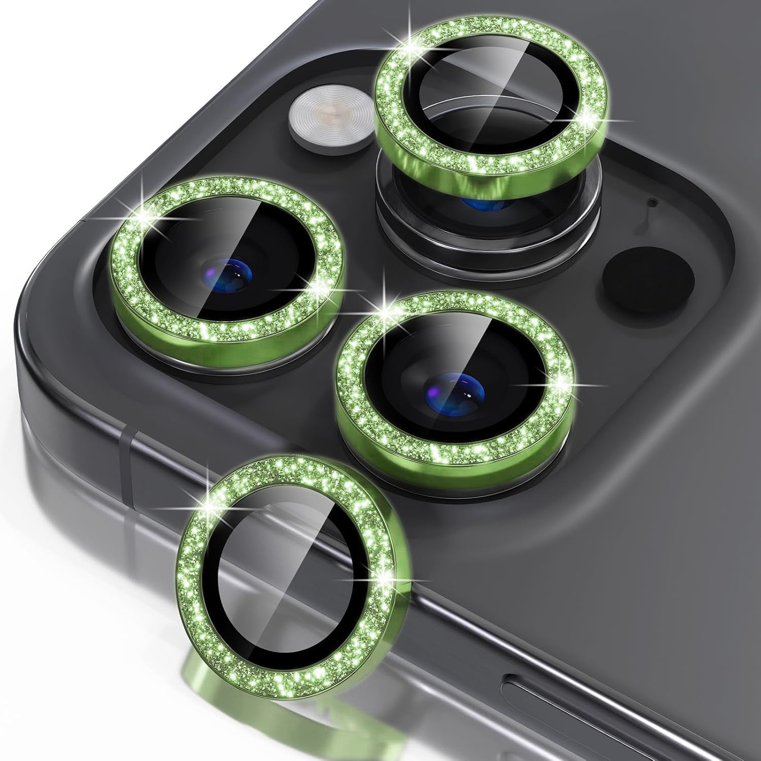 iPhone 16 Sparkling Diamond-Inspired Cell Phone Lens Protectors